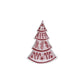Pink & Red Nutcracker and Tree Ceramic Tidbit Plate
