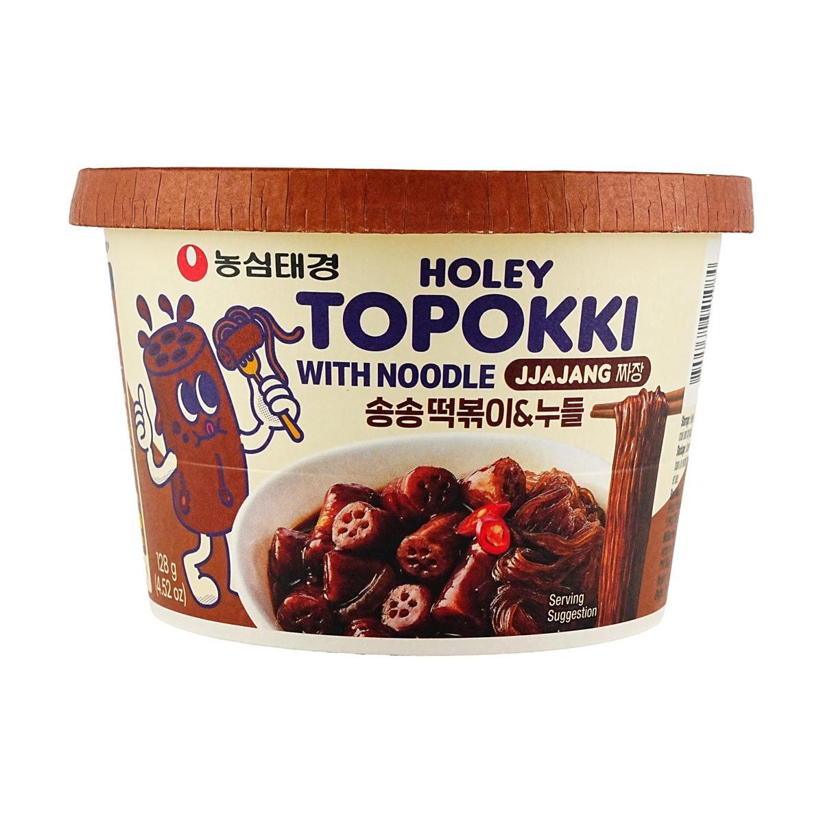 Holey Topokki Jjajang Sauce Flavor With Glass Noodle
