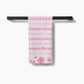 Jingle Bells Geometry Tea Towel