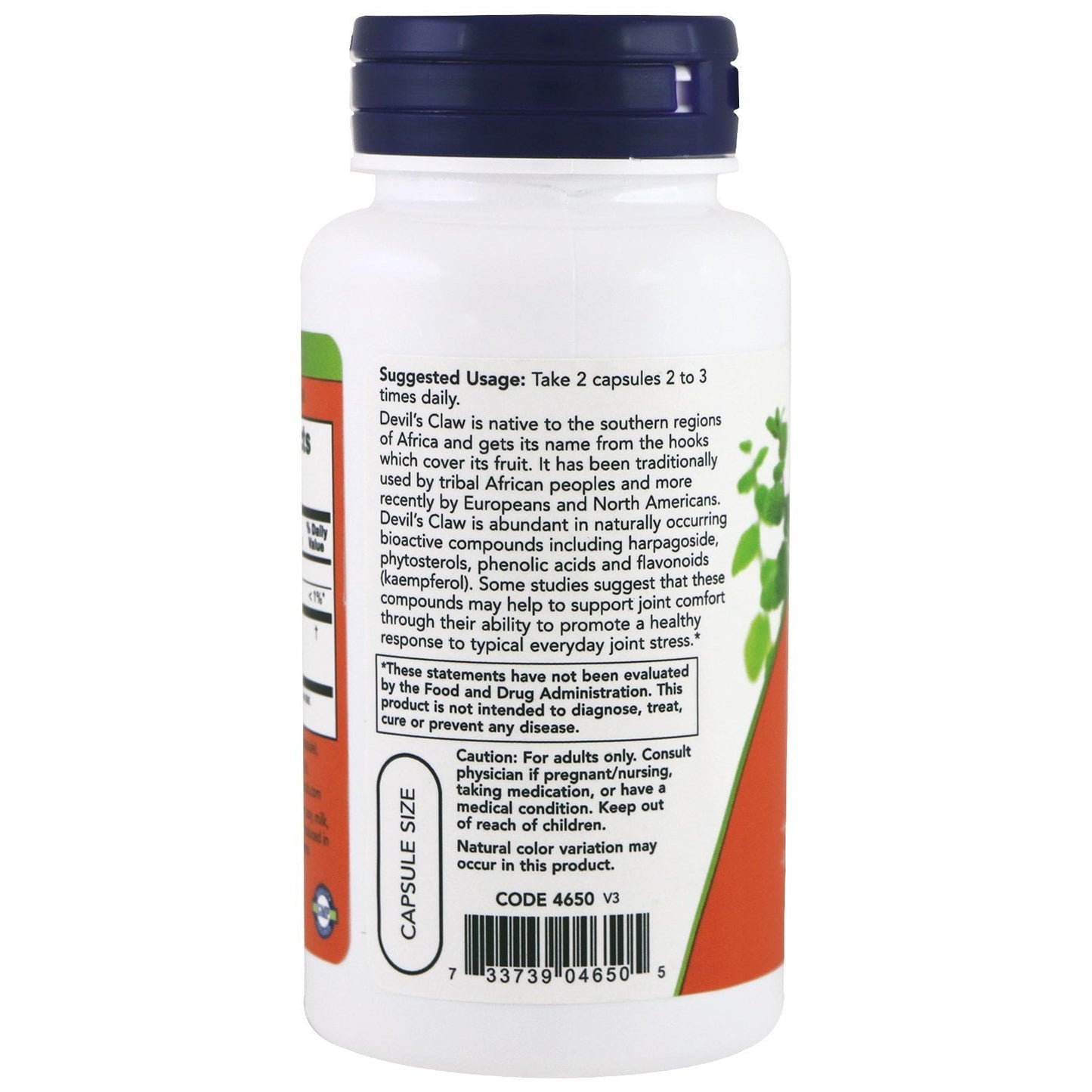 Now Foods Devil's Claw 100 Vcaps - 4650
