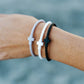 Graphite & Grace Infinity Cross Silicone Bracelet Set
