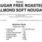 Andy Anand Sugar-Free Roasted Almond Nougat Brittle, 18 pc, 7 oz – Gluten-Free Keto Italian Torrone, Diabetic-Friendly Gourmet Gift Box