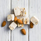 Andy Anand Sugar-Free Roasted Almond Nougat Brittle, 18 pc, 7 oz – Gluten-Free Keto Italian Torrone, Diabetic-Friendly Gourmet Gift Box