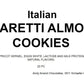Andy Anand Italian Amaretti Almond Cookies, 20 pc, 8 Flavors – Gluten-Free, Baked in Italy, Authentic Recipe, Birthday & Holiday Gift Box