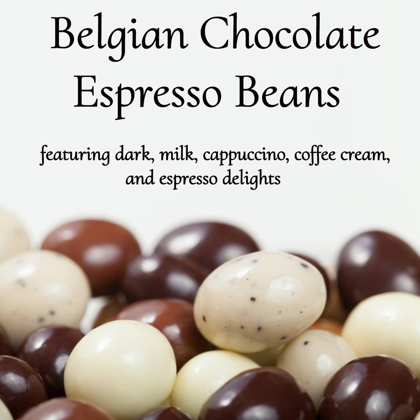 Andy Anand Espresso Coffee Belgian Chocolate Assortment, 5 Flavors, 1 lb – 60% Cocoa Butter, Gourmet Gift Box, Birthday & Holiday Occasions