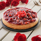 Andy Anand Chocolate Cherry Cheesecake, 9-Inch, 2.8 lb – Real Chocolate Truffles, California Cream Cheese, No Preservatives, Birthday Gift