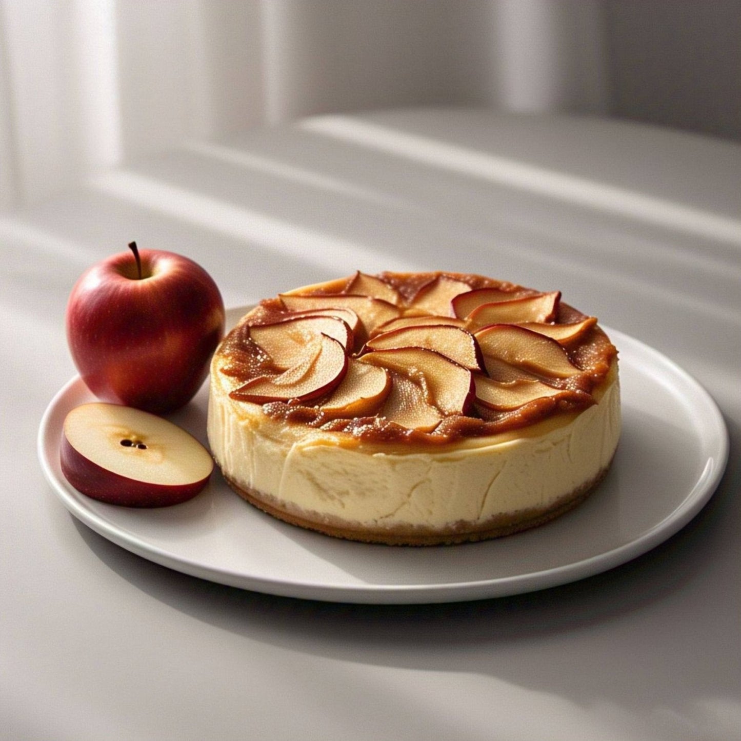 Andy Anand Sugar-Free Apple Cheesecake, 9-Inch, 2.6 lb – Diabetic-Friendly, Real California Cream Cheese, All-Natural Ingredients Gift Box