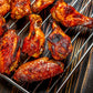 Slow Smoked BBQ Chicken Wings – Naked, Jalapeño Honey or Garlic Parmesan