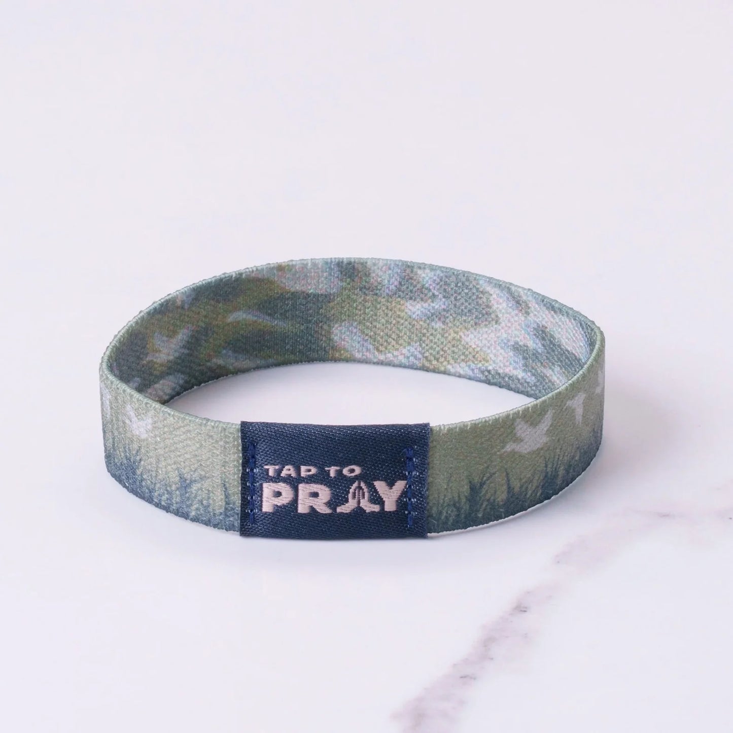 Waterfowl Camo Tap to Pray Wristband