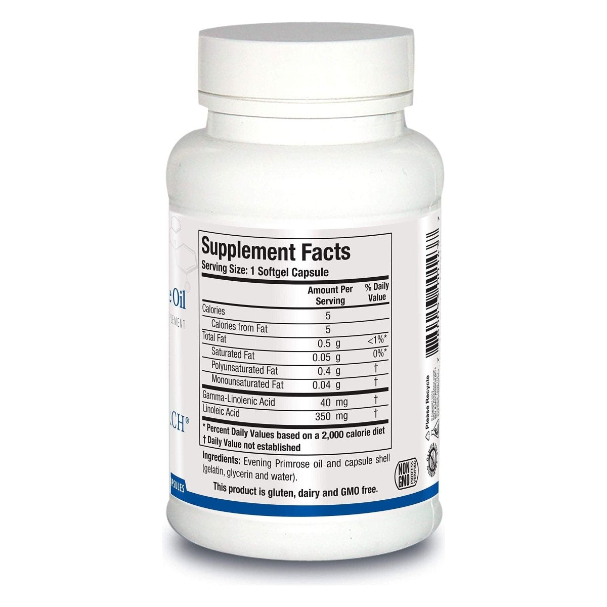 Biotics Research Evening Primrose Oil Potent Gamma Linolenic Acid GLA Source, Linoleic Acid, Healthy and Balanced Body Response, Cardiovascular, Neurological, Skin, Women's Health. 100 Softgels