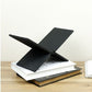 Black Wood Cookbook & Coffee Table Book Holder Stand