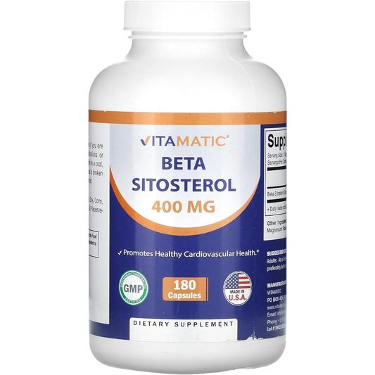 Vitamatic Beta Sitosterol 400mg | 180 Capsules
