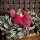 Cardinal Shaped Moving Flame LED Candle