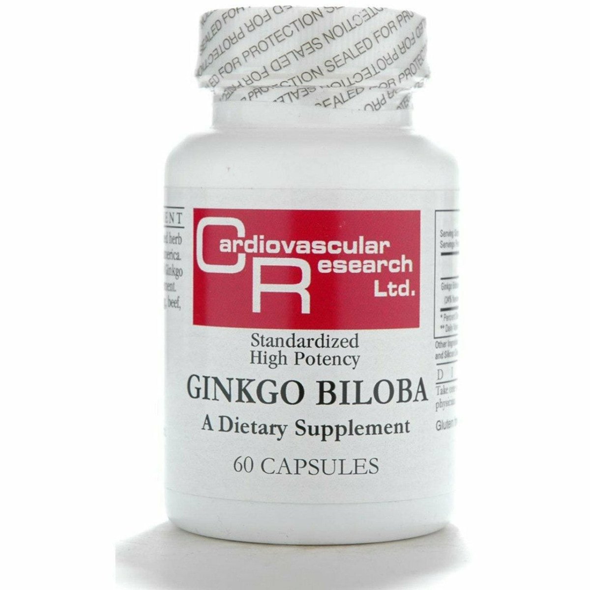 Cardiovascular Research Ginkgo Biloba 120mg 60 Capsules