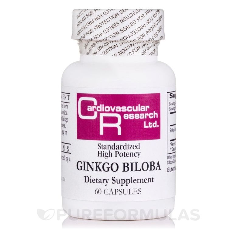 Cardiovascular Research Ginkgo Biloba 120mg 60 Capsules