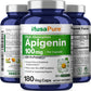 NusaPure Apigenin 100 mg per Capsule 180 Vcaps - Bioperine (Non-GMO, Gluten Free)