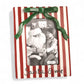 Christmas Bow Santa & Me Red & White Stripe Ceramic Photo Frame