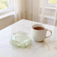 Clear Glass Hexagon Geometric Coasters | Set of 4