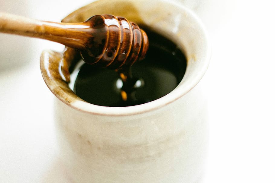 Raw Buckwheat Honey - Pure, All-Natural, Antioxidant-Rich, Dark & Robust Molasses Flavor for Coffee, Waffles, BBQ Sauce | Weeks Honey Farm