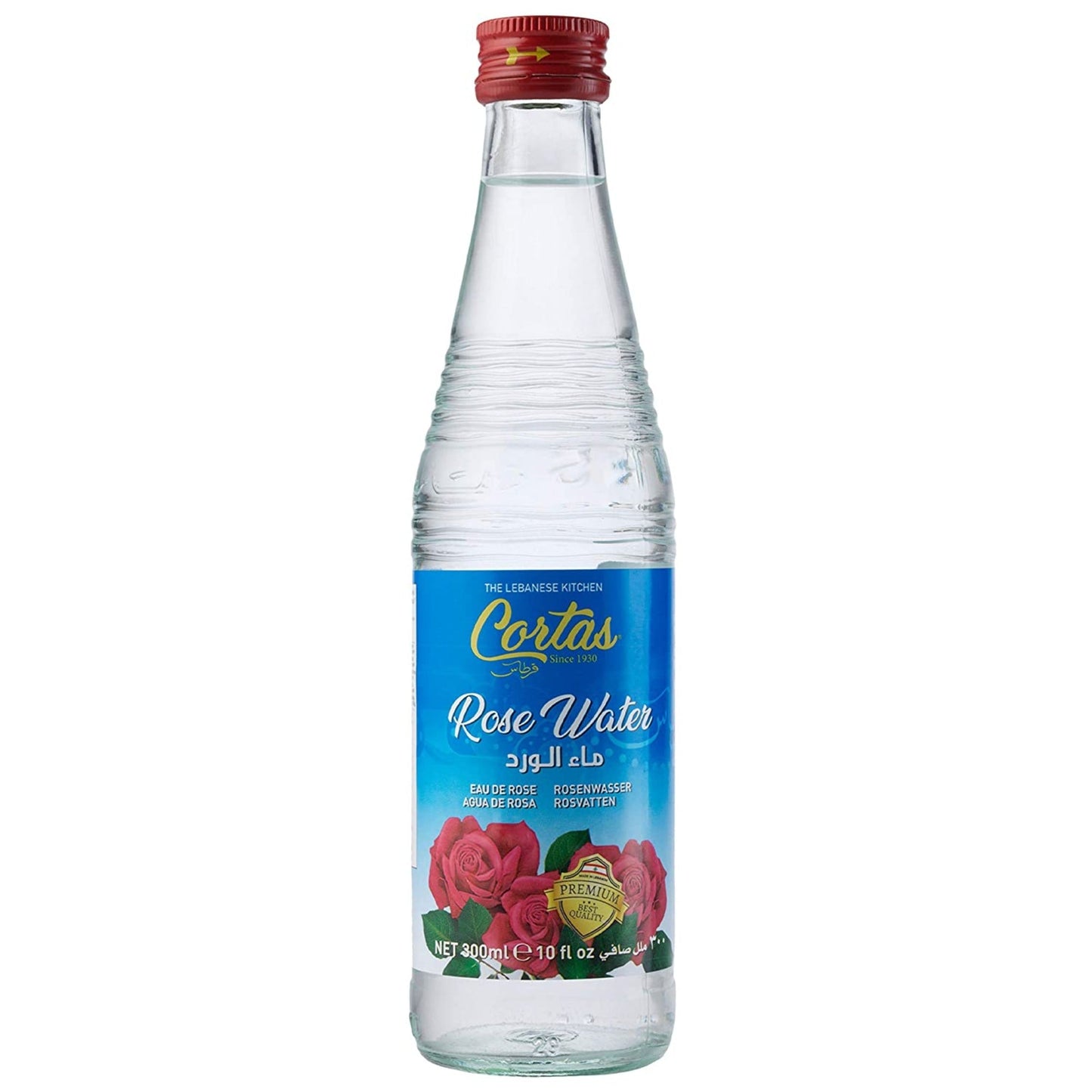 Cortas Rose Water 10 Fl Oz – Authentic Lebanese Distilled Rose Petals