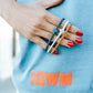 Canyon Tide Infinity Cross Silicone Bracelet Set
