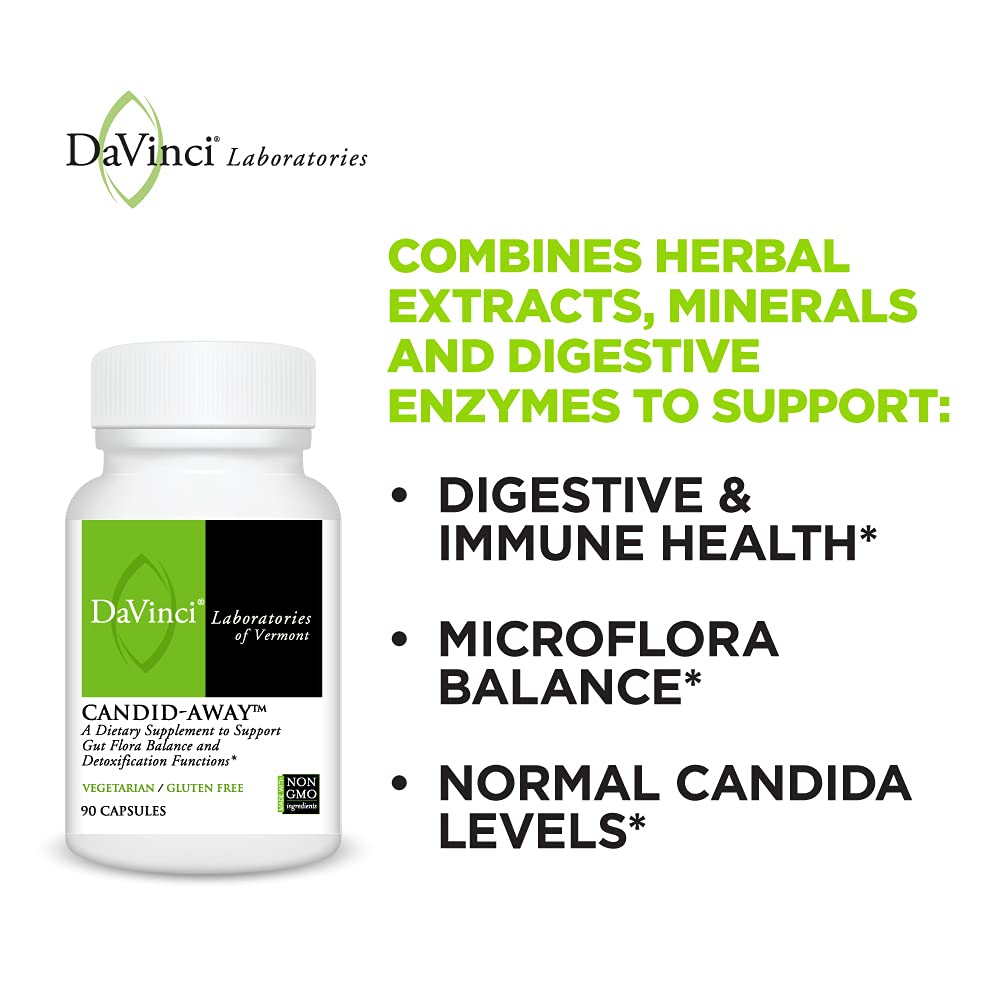 DAVINCI Labs Candid-Away - Gluten-Free - 90 Vegetarian Capsules