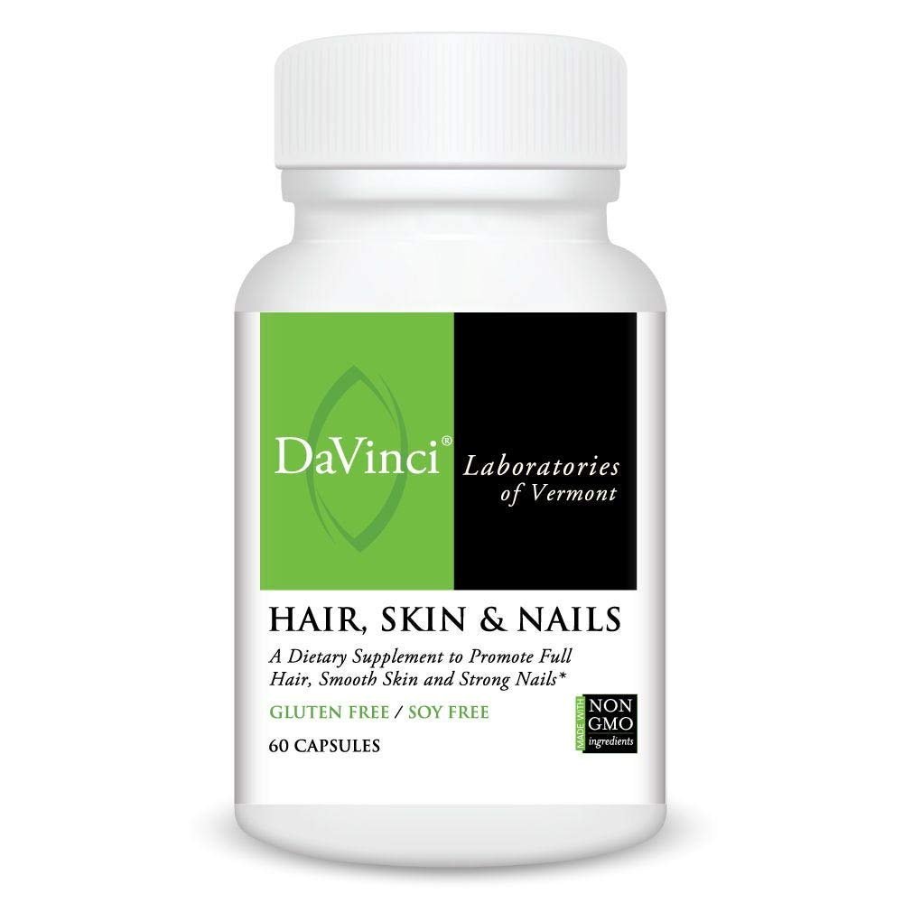 DaVinci Labs Hair, Skin & Nails - Gluten-Free - 60 Capsules