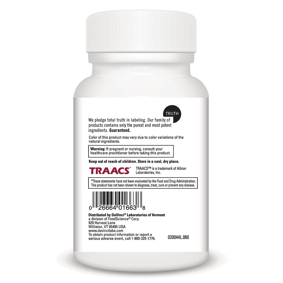 DaVinci Labs Hair, Skin & Nails - Gluten-Free - 60 Capsules