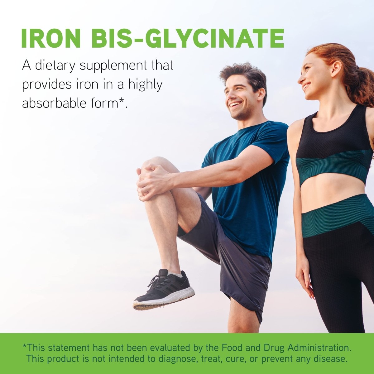 DaVinci Labs Iron Bis-Glycinate - Iron Supplement for Women or Men - Gluten-Free - 60 Vegetarian Capsules