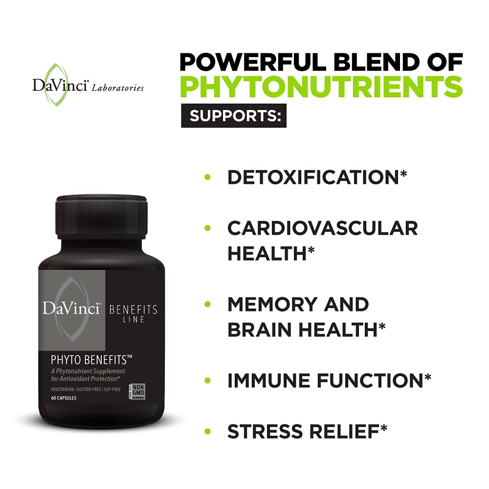DAVINCI Labs Phyto Benefits - Gluten-Free - 30 Vegetarian Capsules