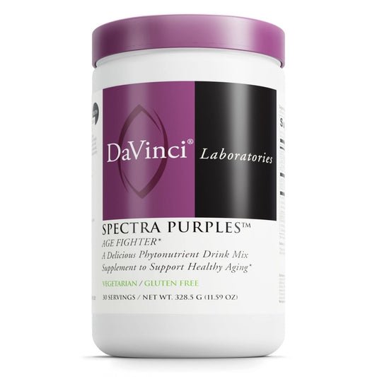 DAVINCI Labs Spectra Purples - Drink Mix Supplement with Antioxidants to Support Healthy Aging, Cognitive Function, Skin and Immune Health - Vegetarian - Gluten-Free - 30 Servings