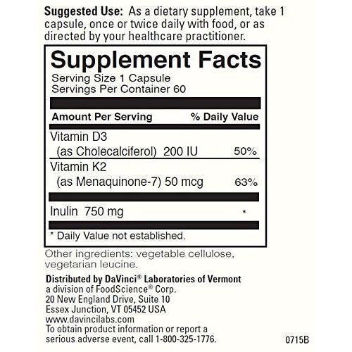 Davinci Labs - Vitamin K2 Plus (Menaquinone-7) 60 caps