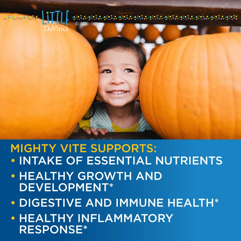 DAVINCI Little Mightiest Vite with Probiotics and Prebiotics - Fruit Punch Flavor - 42 g, 30 Servings