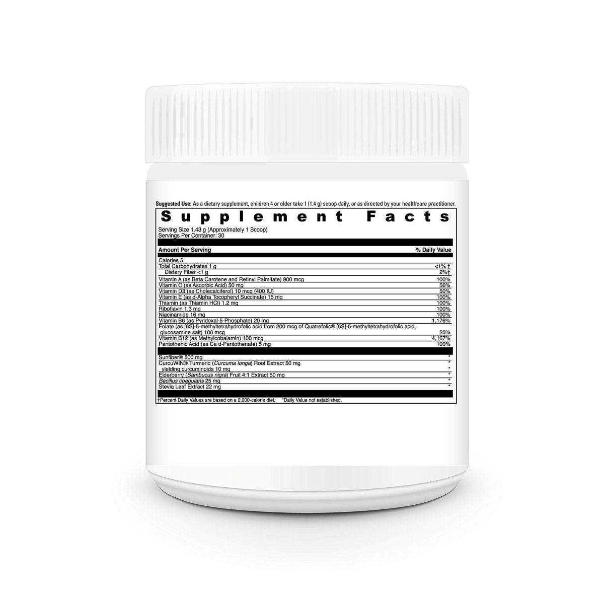 DAVINCI Little Mightiest Vite with Probiotics and Prebiotics - Fruit Punch Flavor - 42 g, 30 Servings