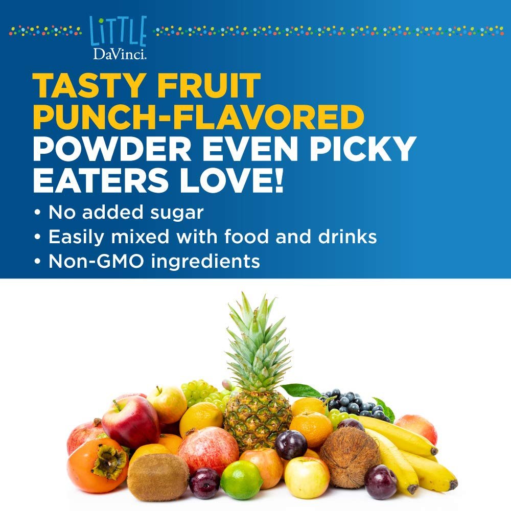 DAVINCI Little Mightiest Vite with Probiotics and Prebiotics - Fruit Punch Flavor - 42 g, 30 Servings