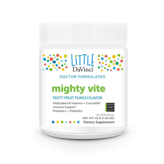 DAVINCI Little Mightiest Vite with Probiotics and Prebiotics - Fruit Punch Flavor - 42 g, 30 Servings
