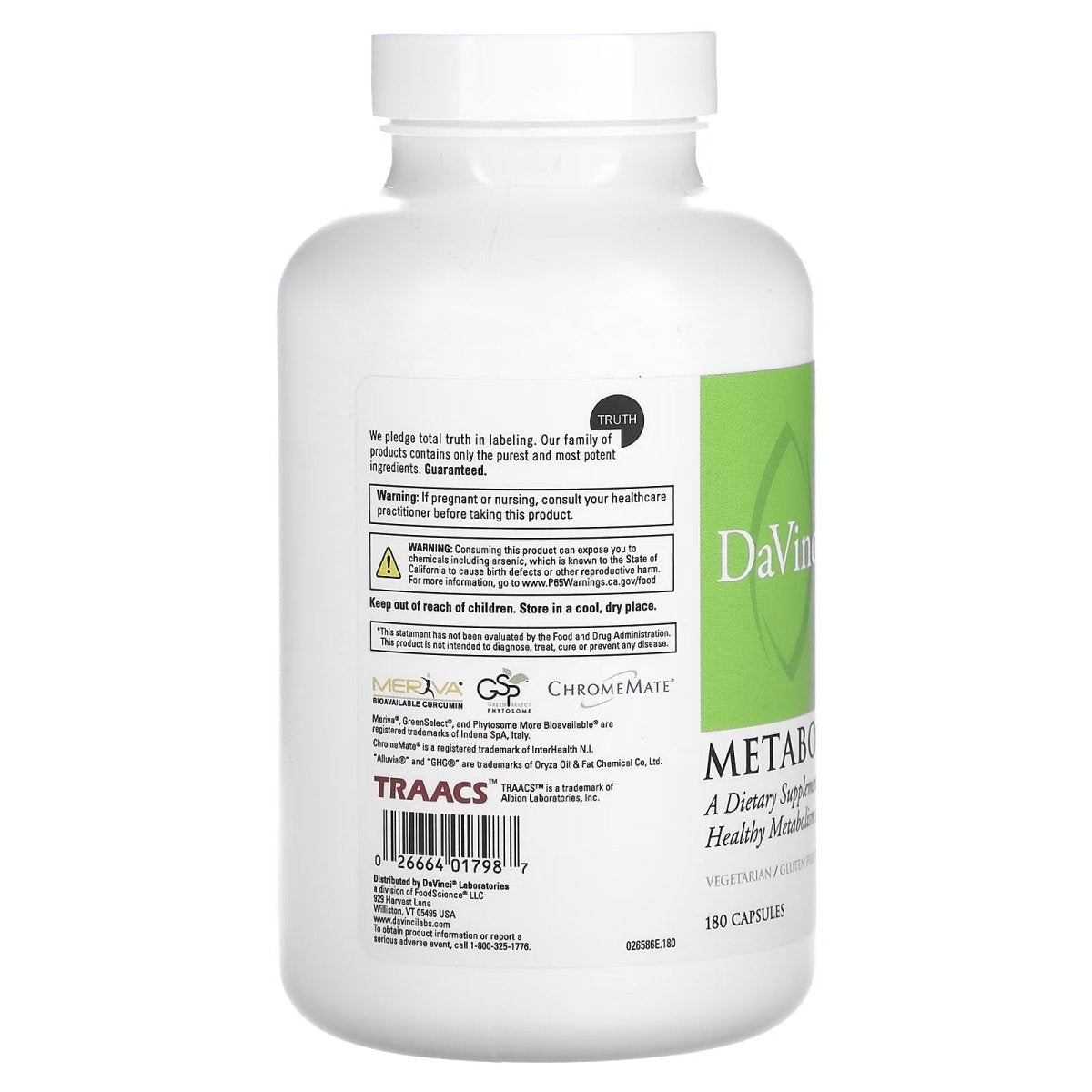 Davinci Metabolic Multi 180 Capsules