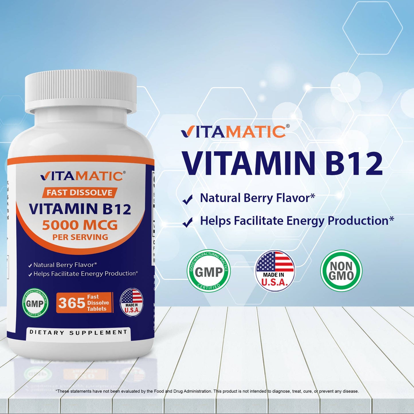 Vitamatic Vitamin B12 5000mcg per Serving