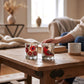 Bird & Flower Mercury Glass Tealight Holders