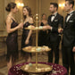 Gold Metal & Aluminum 3-Tier Tray