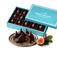 Andy Anand Vegan Belgian Dark Chocolate Figs - 24 Pc Gift Box, Premium 60% Cocoa Butter, Dairy-Free Gourmet Confection, Perfect for Birthday, Valentine’s &amp; Anniversary Gifts - Handcrafted in California