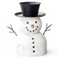 Frosty Tin Snowman Figurine