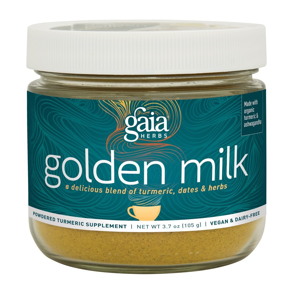 Gaia Herbs Golden Milk Powder - Vegan Stress Support Supplement