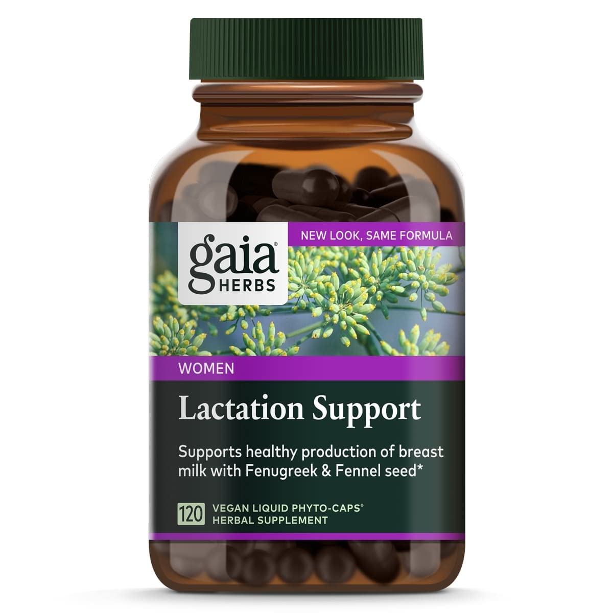 Gaia Herbs Lactation Support, Vegan Liquid Capsules, 120 Count - Lactation Supplement for Breastfeeding Mothers