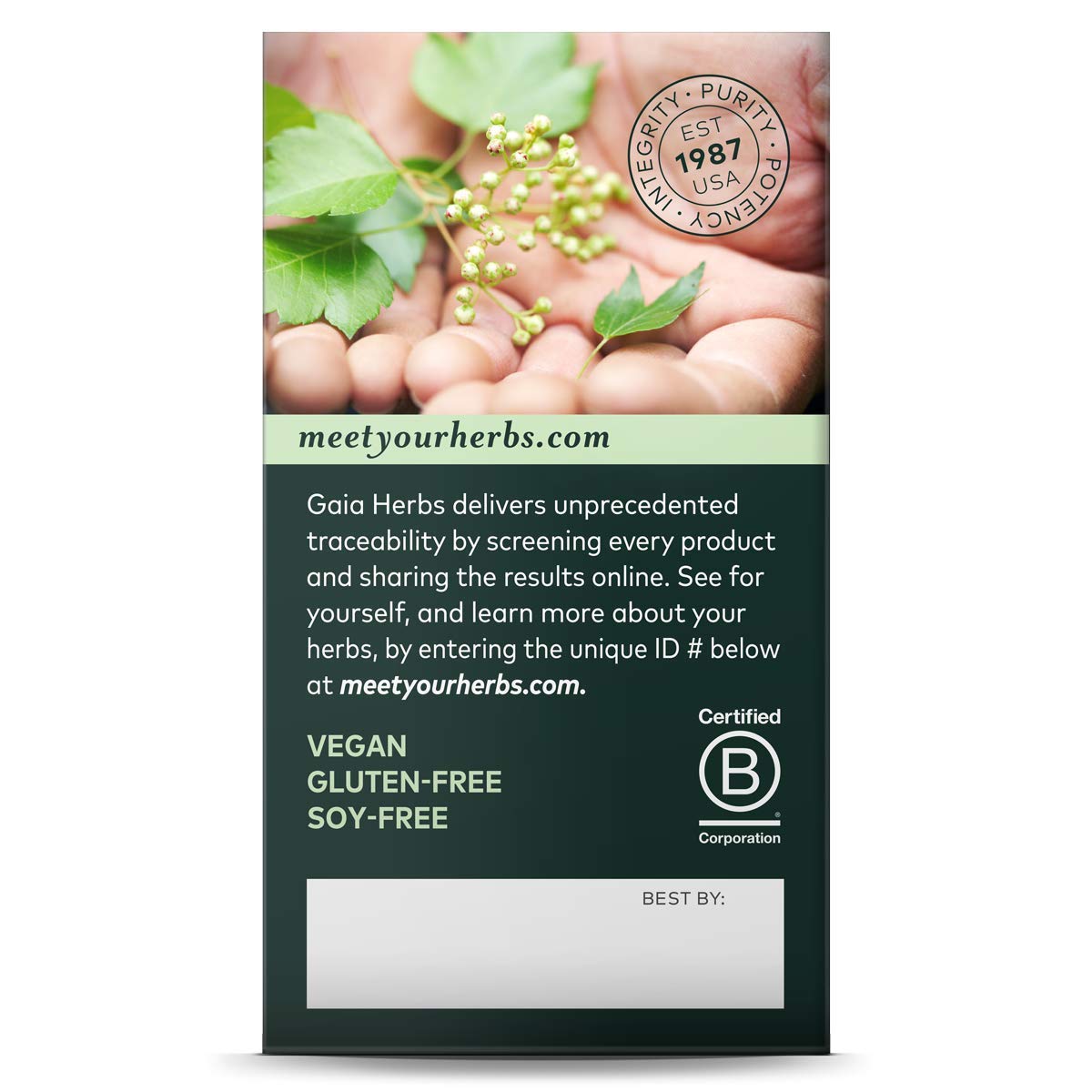 Gaia Herbs Vitex Berry, Chasteberry, Hormone Balance for Women, Vegan Liquid Capsules, 60 Count (Pack Of 2)
