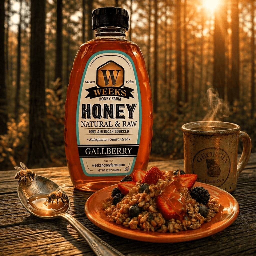 Our Best All-Natural Pure Raw Gallberry Honey