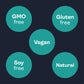 Gnarly Nutrition - Vegan Plant Protein Meal Replacement Powder Vanilla - 28.2 oz.