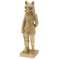Distinguished Gold Fox Resin Figurine