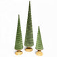 Green Velvet Sprial Cone Trees