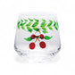 Hand-Painted Cherry Drinking Glass